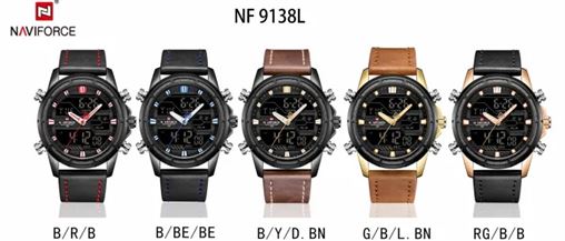 ساعت مچی اورجینال ناوی فورس کد رفرنس NF9138L