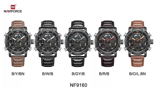 ساعت مچی اورجینال ناوی فورس کد رفرنس NF9160M