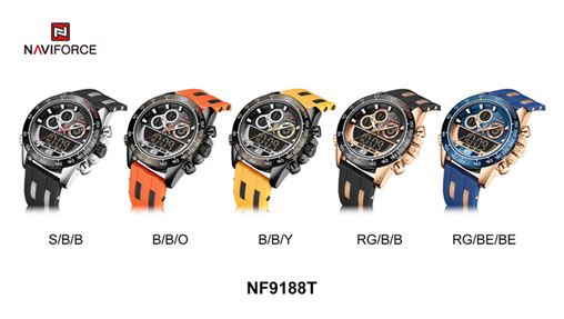 ساعت مچی اورجینال ناوی فورس کد رفرنس NF9188T